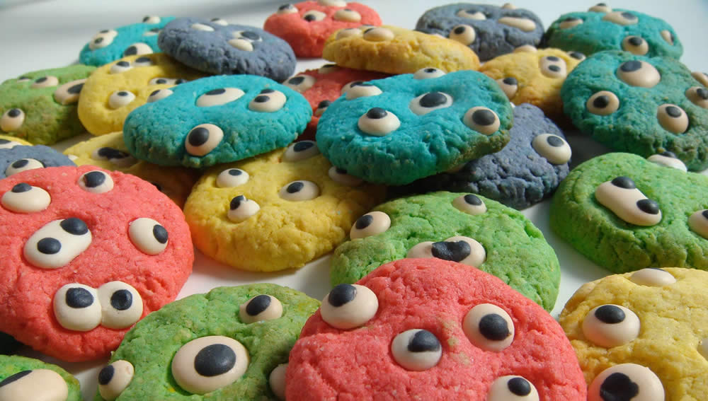 galletas con ojos para halloween