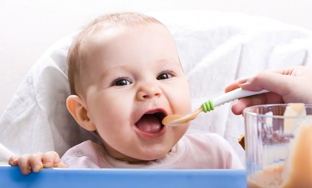 Introducción de los primeros alimentos del bebé